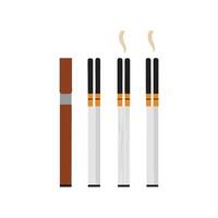 cigarrillos ilustración aislado en blanco antecedentes vector