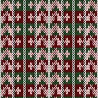 Xmas snowfall wool knitted background. vector