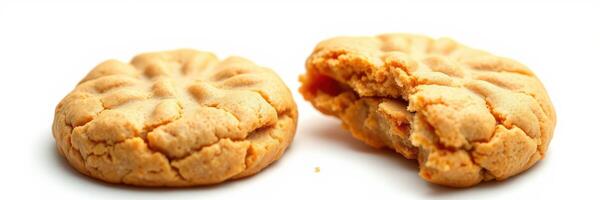 Delicious homemade peanut butter cookies freshly baked and ready to enjoy at any time photo