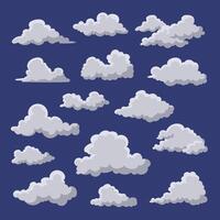 Cloudy Cloud Illustration Pack vector