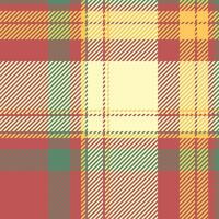 Fibre tartan background texture, stylish textile seamless. Micro plaid fabric check pattern in red and light colors. vector