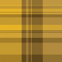 Bandanna texture plaid , decorate check seamless pattern. Grid tartan fabric background textile in amber color. vector