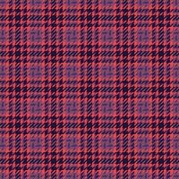 Aged seamless textile texture, vichy background check fabric. Illustration plaid tartan pattern in pink and red colors. vector