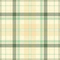 Border texture tartan textile, back to school background check. Female seamless pattern fabric plaid in light goldenrod yellow and wheat colors. vector