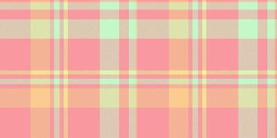 Feminine texture background tartan, smooth pattern fabric. Us plaid seamless check textile in red and light colors. vector