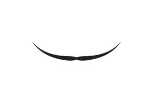 Moustache icon. Black retro style mustache. Shave barber vintage man face vector