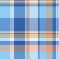 Flowing pattern fabric texture, stationary textile check . Valentine background seamless plaid tartan in light and cyan colors. vector
