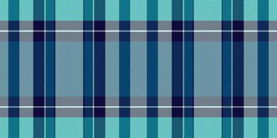 Crease texture tartan check, checker plaid pattern textile. Jersey fabric seamless background in light and cyan colors. vector