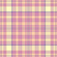 Diagonal background textile tartan, vertical check plaid. Fuzzy pattern texture seamless fabric in pink and orange colors. vector