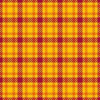 Strong tartan pattern , crease textile seamless plaid. Industry texture background check fabric in golden poppy and bright colors. vector