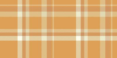 Youth texture pattern textile, luxurious seamless fabric . Diverse check background tartan plaid in orange and light colors. vector