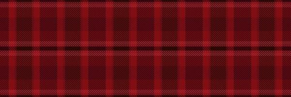 Geometry fabric texture seamless, preppy check background textile. Festive tartan plaid pattern in red and dark colors. vector