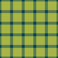 Nostalgia pattern plaid tartan, faded fabric texture background. Diwali seamless check textile in cyan and lime colors. vector