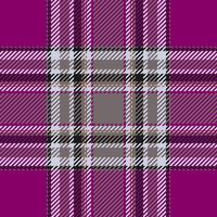 Plaid check pattern. Seamless fabric texture. Tartan textile print. vector