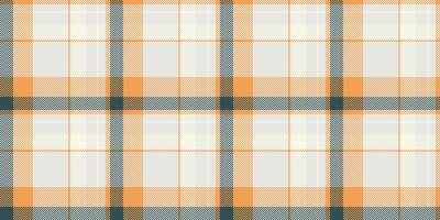 Worn texture check , pixel tartan plaid background. Aged pattern textile seamless fabric in sterling silver and orange colors. vector