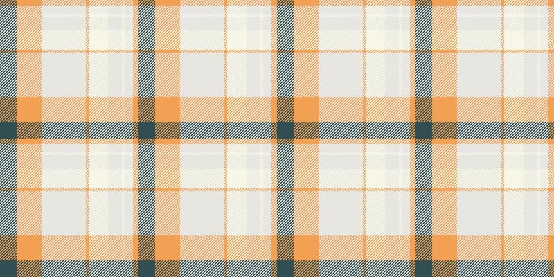 Worn texture check , pixel tartan plaid background. Aged pattern textile seamless fabric in sterling silver and orange colors.