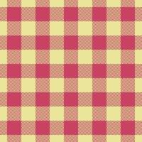 Luxury seamless background check, dog tooth fabric tartan. Ethnicity texture plaid textile pattern in yellow and red colors. vector