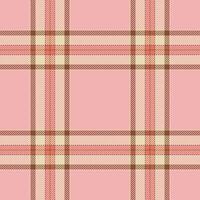 Plaid seamless pattern in pink. Check fabric texture. textile print. vector