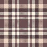 Complexity fabric texture, 20s plaid textile background. Silky check seamless pattern tartan in pastel and old lace colors. vector