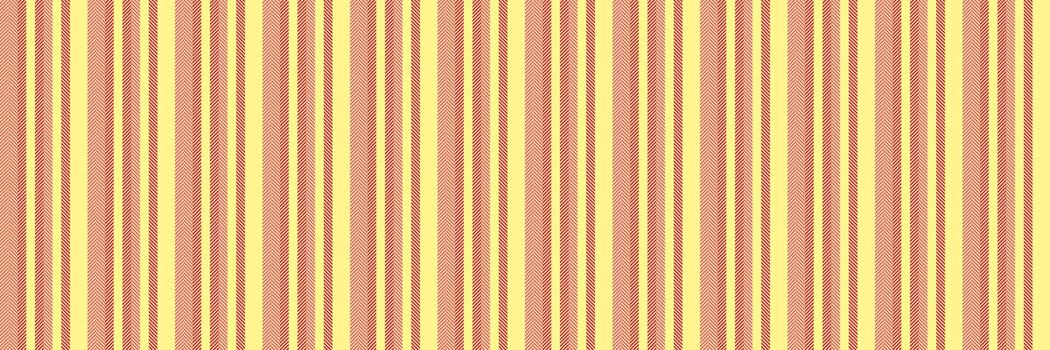 Sndian background texture fabric, mixed stripe pattern seamless. Craft vertical textile lines in yellow and red colors. vector