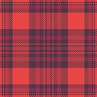 Cotton seamless plaid tartan, many fabric texture. Other pattern background check textile in red and pink colors. vector