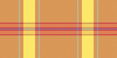 Business plaid background textile, color tartan pattern. Figure check fabric texture seamless in red and yellow colors. vector