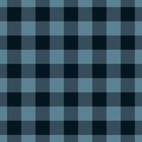 Abstract pattern seamless texture, new york textile tartan . Blue background fabric plaid check in cyan and black colors. vector