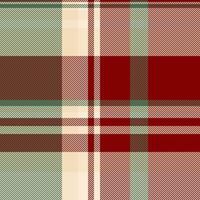 Linen pattern plaid, random texture seamless check. Ornamental tartan textile fabric background in maroon and pastel colors. vector
