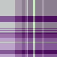 Daisy pattern plaid background, sheet textile texture check. Tee seamless fabric tartan in purple and pastel colors. vector