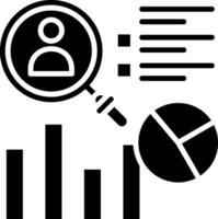 Analytics Glyph Icon vector