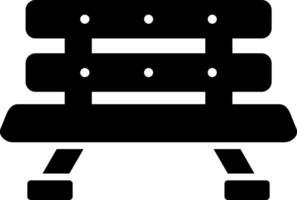 Bench Glyph Icon vector