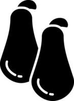 Chayote Glyph Icon vector
