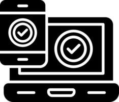 Cross Platform Glyph Icon vector
