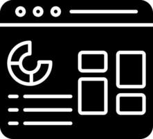 Dashboard Glyph Icon vector