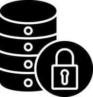 Data Access Glyph Icon vector