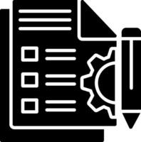 Document Glyph Icon vector