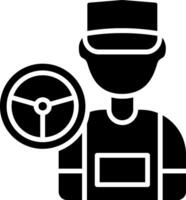 Driver Glyph Icon vector