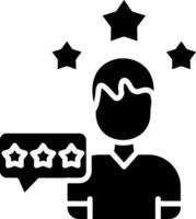 Feedback Glyph Icon vector