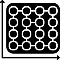 Matrix Glyph Icon vector