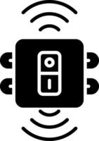 Magnetic Sensor Glyph Icon vector