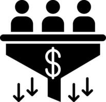 Pipeline Glyph Icon vector