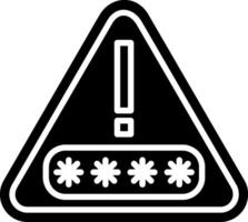 Password Glyph Icon vector