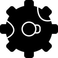 rust Glyph Icon vector