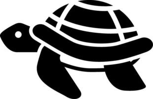Sea Turtle Glyph Icon vector