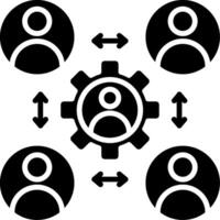 Stakeholder Glyph Icon vector