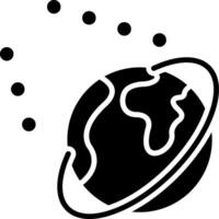 Space Glyph Icon vector