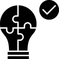 Problem Solving Glyph Icon vector