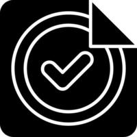Page Glyph Icon vector