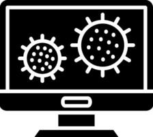 Bacteria Glyph Icon vector
