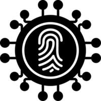 Biometrics Glyph Icon vector